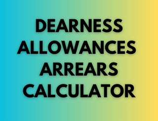 Dearness Allowance (DA) arrears calculator