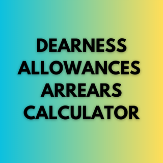 Dearness Allowance (DA) arrears calculator